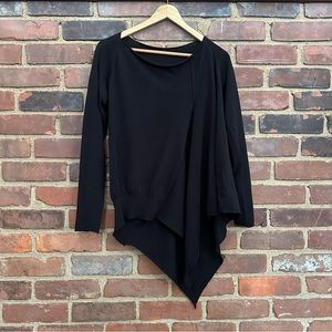 RE-SET asymmetrical black top size 40 -medium?